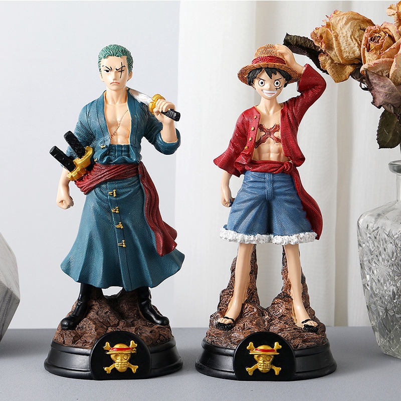 Mô hình tượng one piece - Monkey D.luffy và Roronoa Zoro