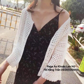 Áo khoác ren như hình phối áo siêu xinh đẹp.