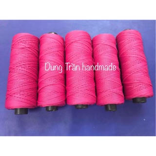 Cobo 10 cuộn sợi dệt hồng đậm