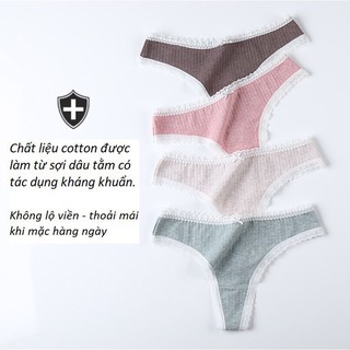 🦚Quần Lọt Khe Cotton Viền Ren ( Mã SP B6610)🦚