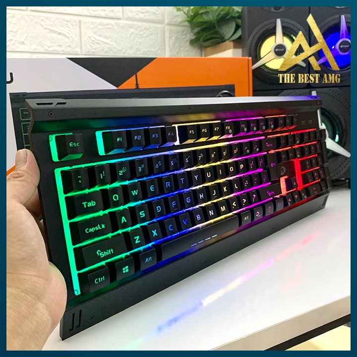 Bàn Phím Gaming Chính Hãng Đèn LED 7 Màu DAREU LK-145 Chuyên Game Bàn phím Giả Cơ Máy Tính PC Laptop Keyboard Có Dây