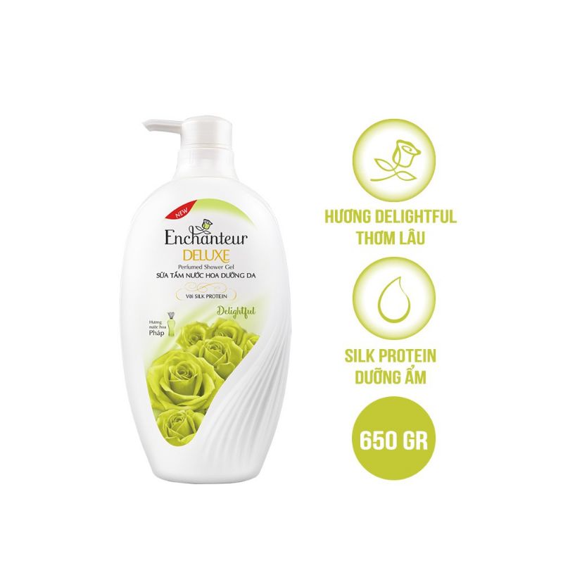 Sữa tắm nước hoa dưỡng da Enchanteur 650g
