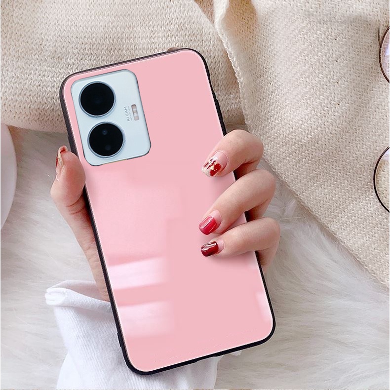 Ốp Lưng VIVO Y02S, Y55 2022,Y16, Y22, Y22S,T1 5G Mặt kính gương sáng bóng cao cấp