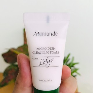 Sữa rửa mặt làm sạch lỗ chân lông mụn đầu đen Mamonde Micro Deep Cleansing Foam 15ml