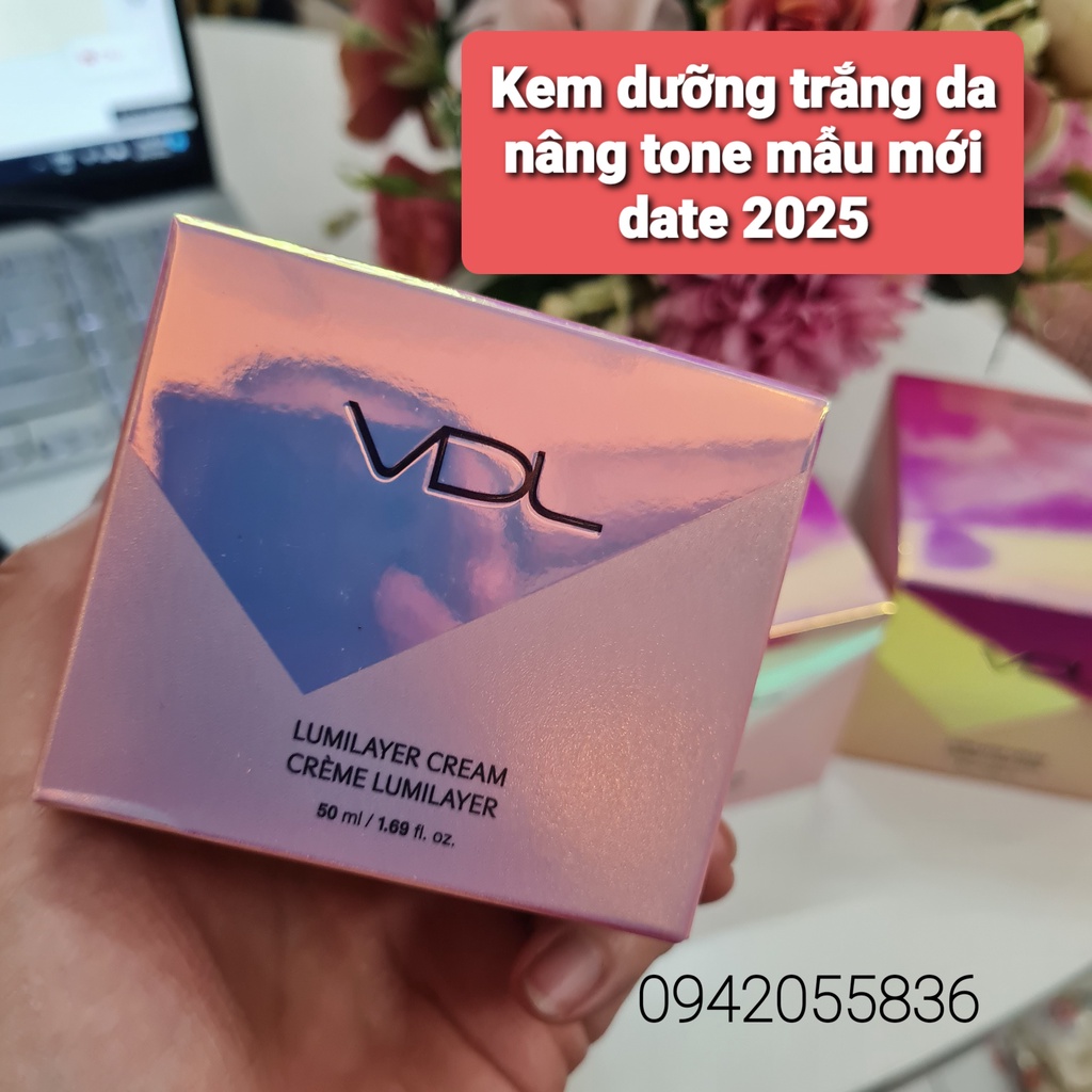 Kem VDL dưỡng trắng nâng tone hộp 50ml
