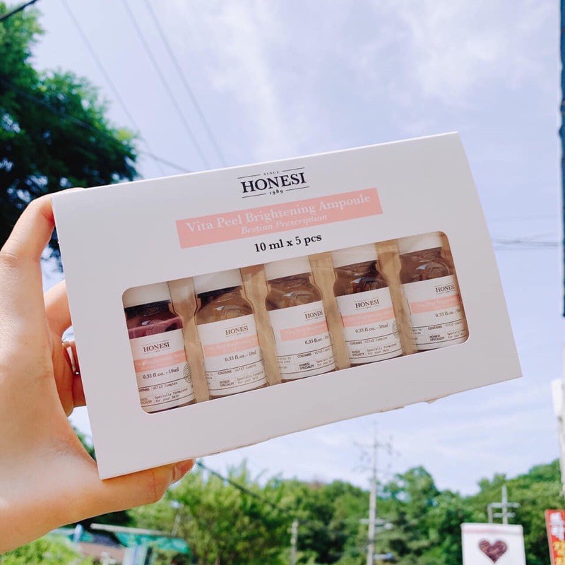 Tinh Chất Ngừa Nám Làm Sáng Da HONESI Vita Peel Brightening Ampoule 10ml x 5 lọ