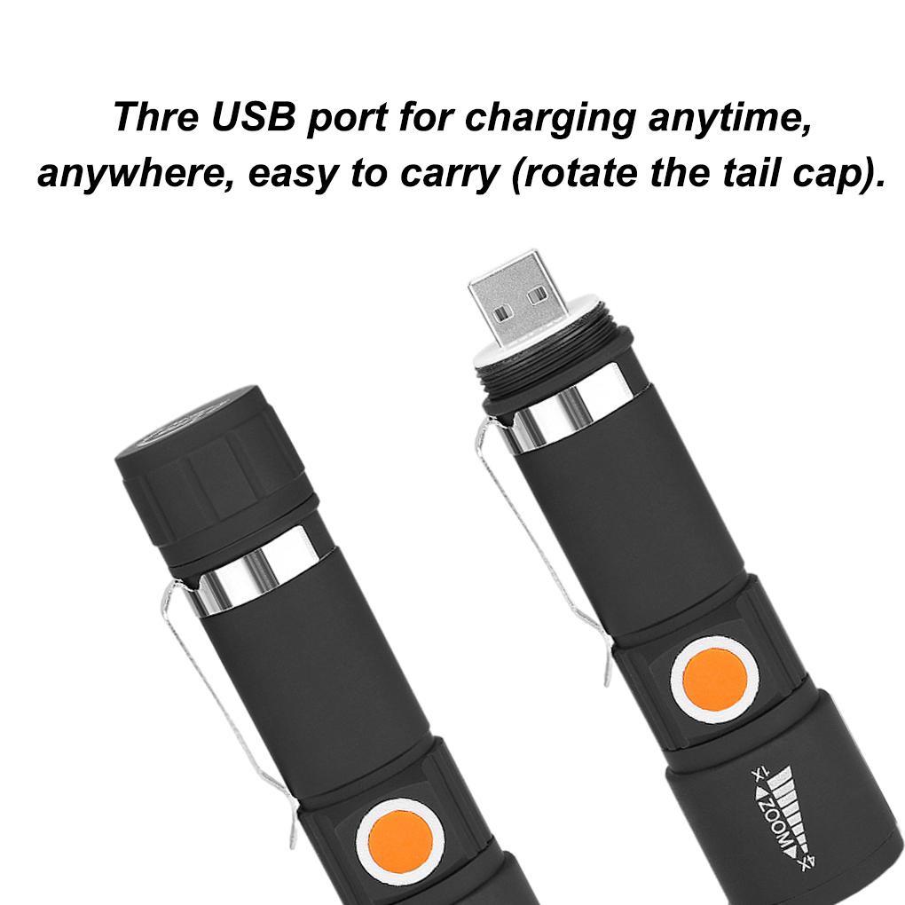 Đèn Pin XPE Mini 3 Chế Độ Điều Chỉnh Được Tiện Lợi Dành Cho Cắm Trại / Leo Núi / Câu Cá