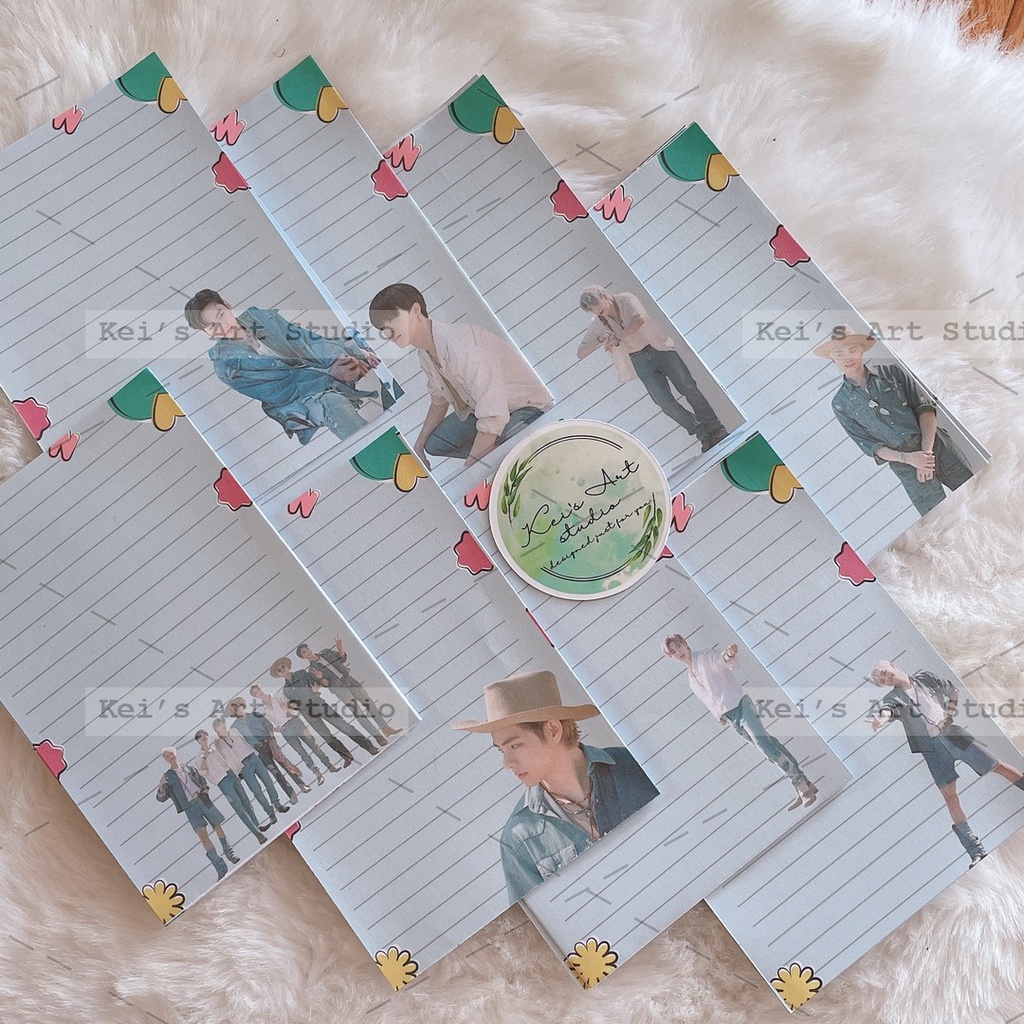 [BTS - PERMISSION TO DANCE] Binder, bìa sổ, giấy note, giấy refill