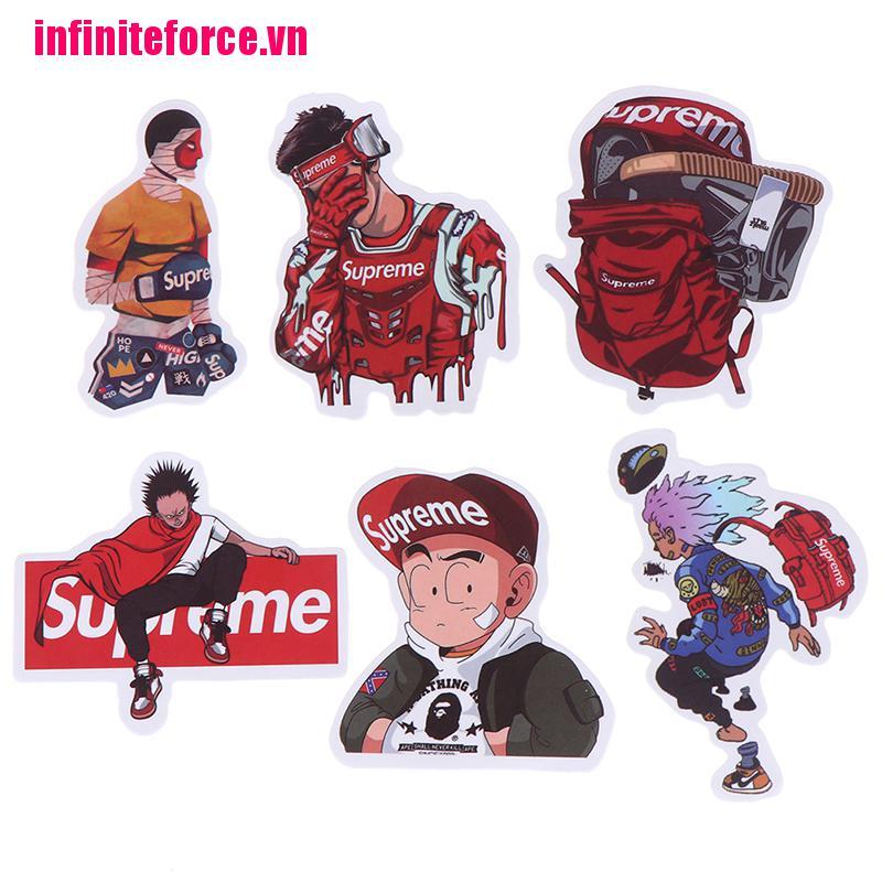Bộ 50 Miếng Dán Trang Trí Họa Tiết Graffiti Dễ Thương