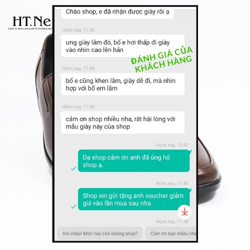 Giày da nam trung niên - giày da HT.NEO da bò thật 100% da mềm rất êm chân cao hơn 6cm ngay tức khắc rất đẹp DD20