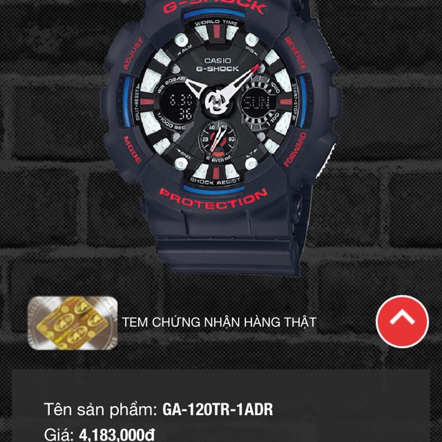 Đồng hồ nam Casio G-Shock GA-120TR