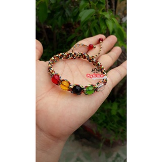 Vòng tay chỉ ngũ sắc 5 hạt may mắn(giá sỉ)