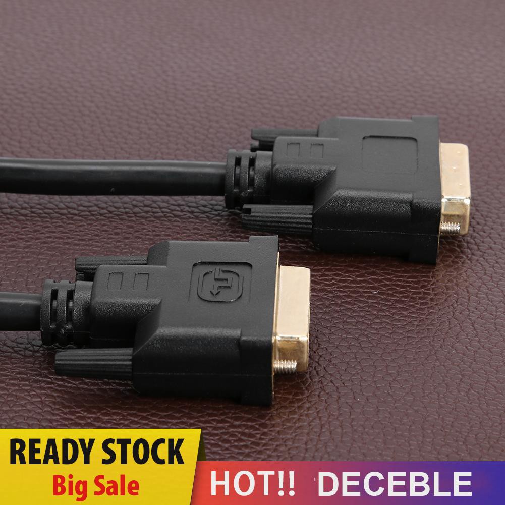 Deceble LCD Digital Monitor DVI D to DVI-D Gold Male 24+1 Pin Dual Link TV Cable