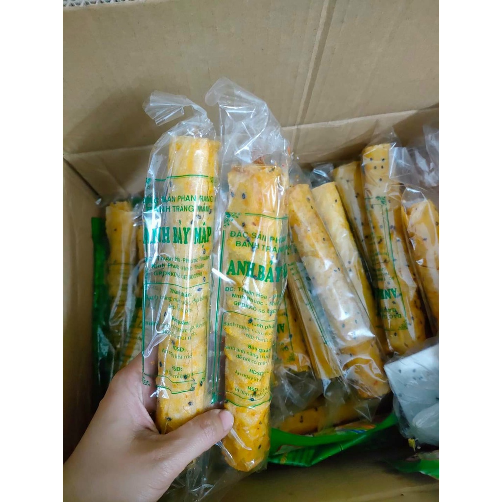 Bánh tráng cuộn mắm ruốc Chà Bông tép - Chính gốc Anh Bảy Mập - Đặc sản Phan Rang - Bánh Ăn vặt