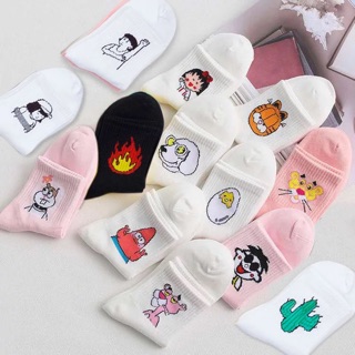 Tất vớ nữ bo chun unisex hoạt hình