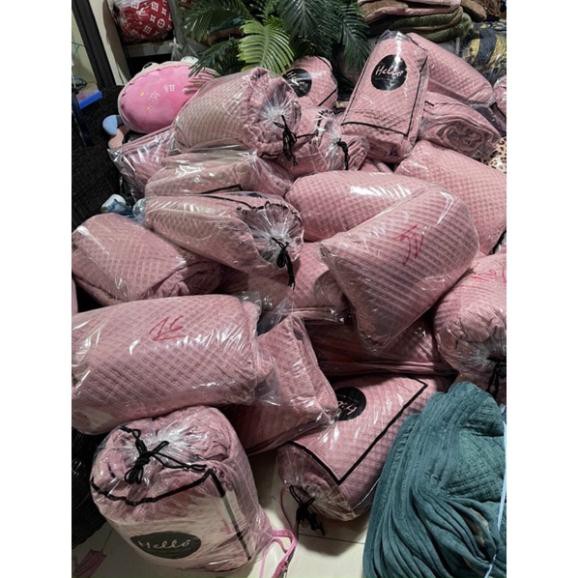 Ga gối nỉ nhung Ong - sét 3 món