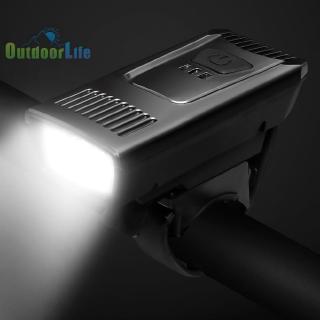 Đèn pha gắn phía trước xe đạp 55 Lumen 4 chế độ kết nối cổng USB sạc lại tiện dụng