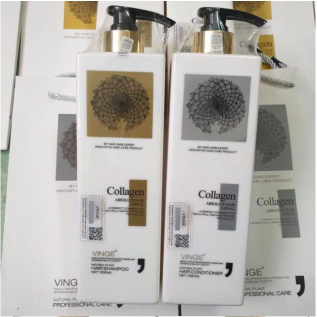 Dầu gội cặp ngăn rụng tóc colagen Vinger chính hãng CT06 | BigBuy360 - bigbuy360.vn