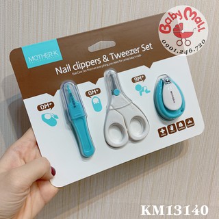 Bộ cắt móng tay kèm nhíp/dũa Kmom