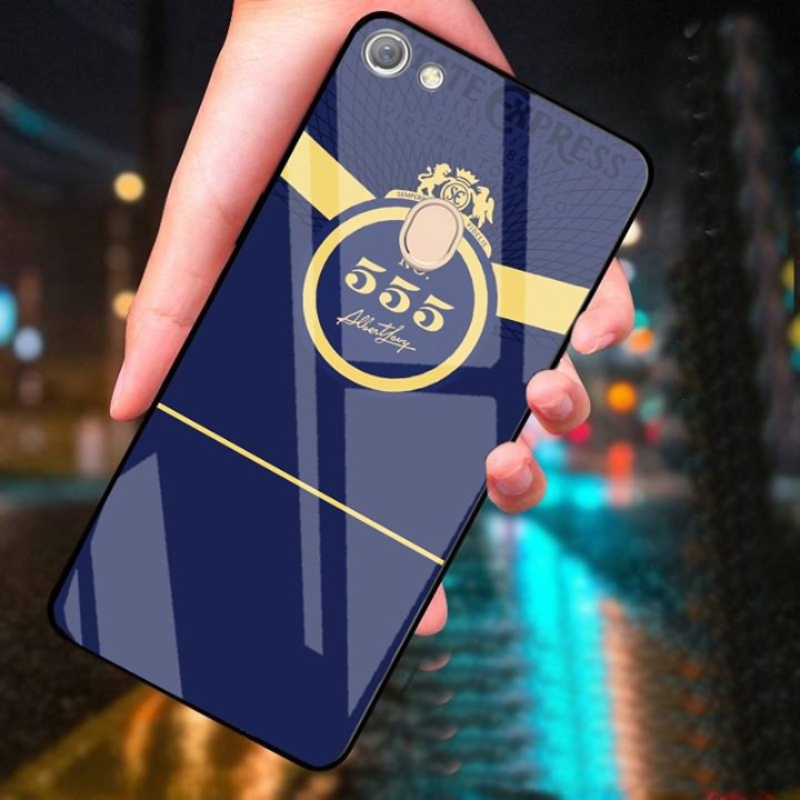 ỐP OPPO F5, OPPO F7 HÌNH 555 LƯNG KÍNH CƯỜNG LỰC CAO CẤP