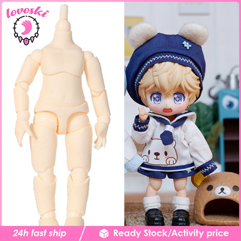 Mô Hình Búp Bê BJD 13 Khớp Nối Kèm Tay Cầm Tỉ Lệ 1 / 12