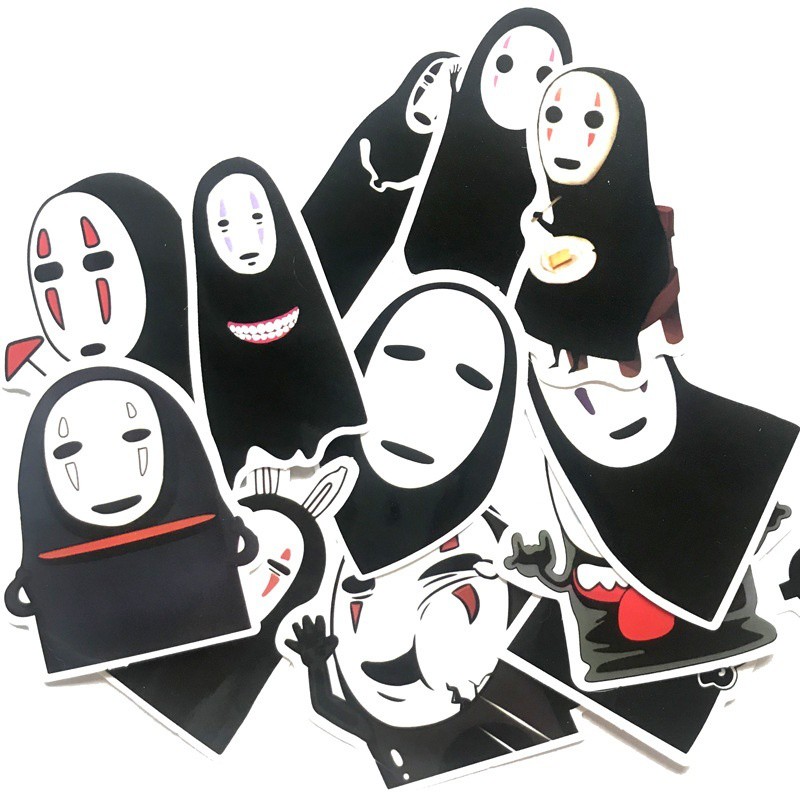 J· Bộ Hình Dán Chống Thấm No Face Man, 12 tờ/bộ