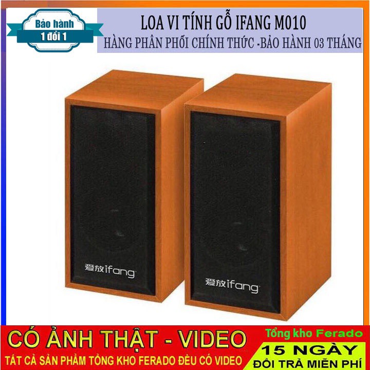 Bộ 2 loa dùng cho máy tính để bàn - loa mini gỗ chạy nguồn 5v có chân cắm 3.5