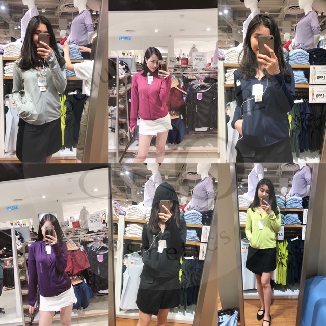 ÁO CHỐNG NẮNG THUN LẠNH NỮ UNIQLO AIRISM 2023 AUTH