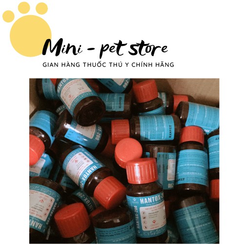 DIỆT, RUỒI, MUỖI, KIẾN, GIÁN, VE, RẬN, BÒ CHÉT CHÓ, MÈO, MÒNG, MẠT GÀ,  50 ML (HANTOX KHÔNG VÒI)