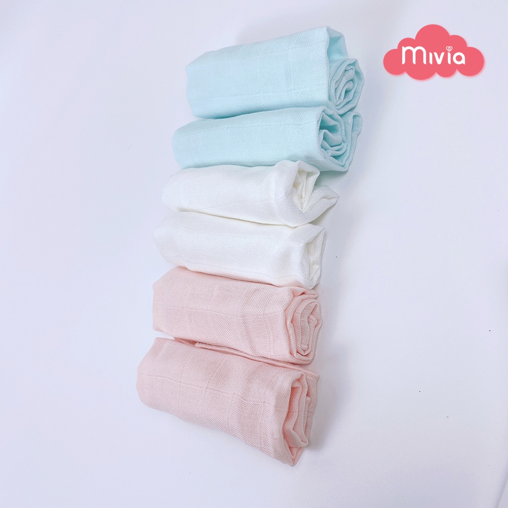 Khăn sữa sợi tre, khăn xô cho bé sơ sinh cao cấp 2 lớp Nappi