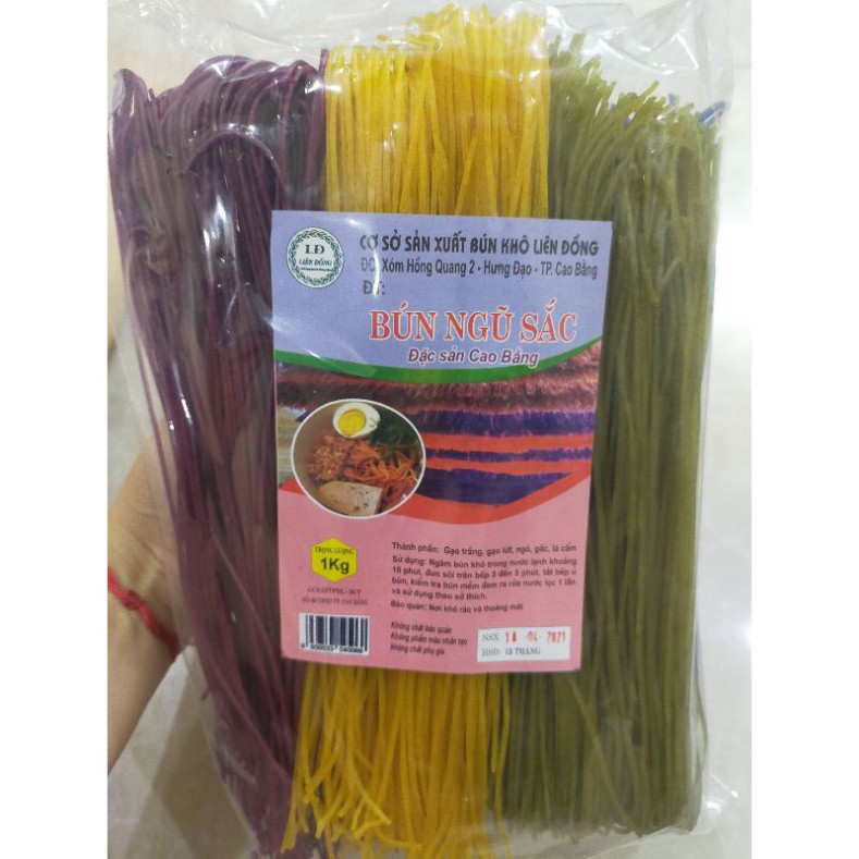 Giá rẻ nhất 1kg Bún ngũ sắc đặc sản Cao Bằng