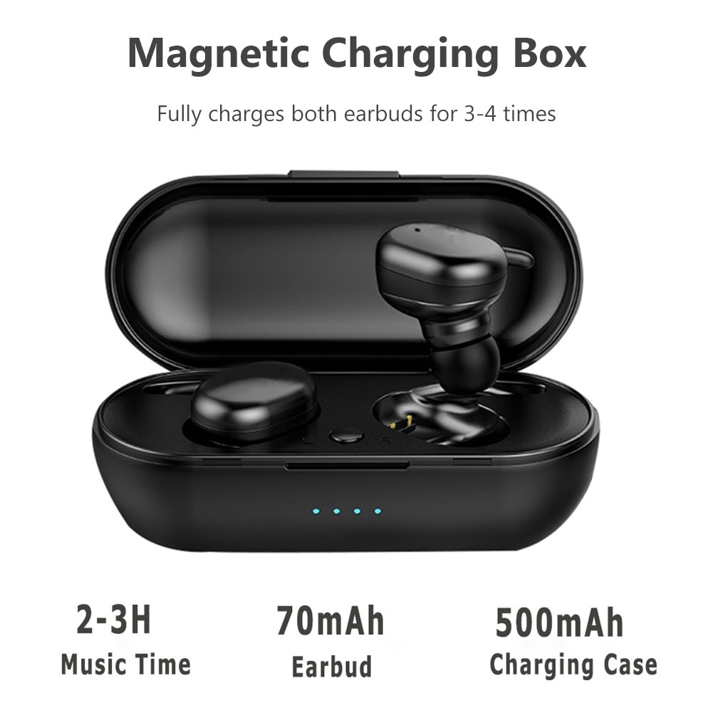 Tai Nghe Nhét Tai Y30 TWS Bluetooth 5.0 Không Dây Âm Thanh Nổi 3D Chống Ồn Chất Lượng Cao
