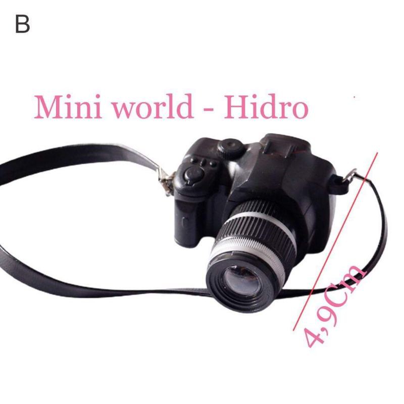 Máy ảnh chụp hình mini có đèn và nhạc cho búp bê. Đồ chơi máy ảnh