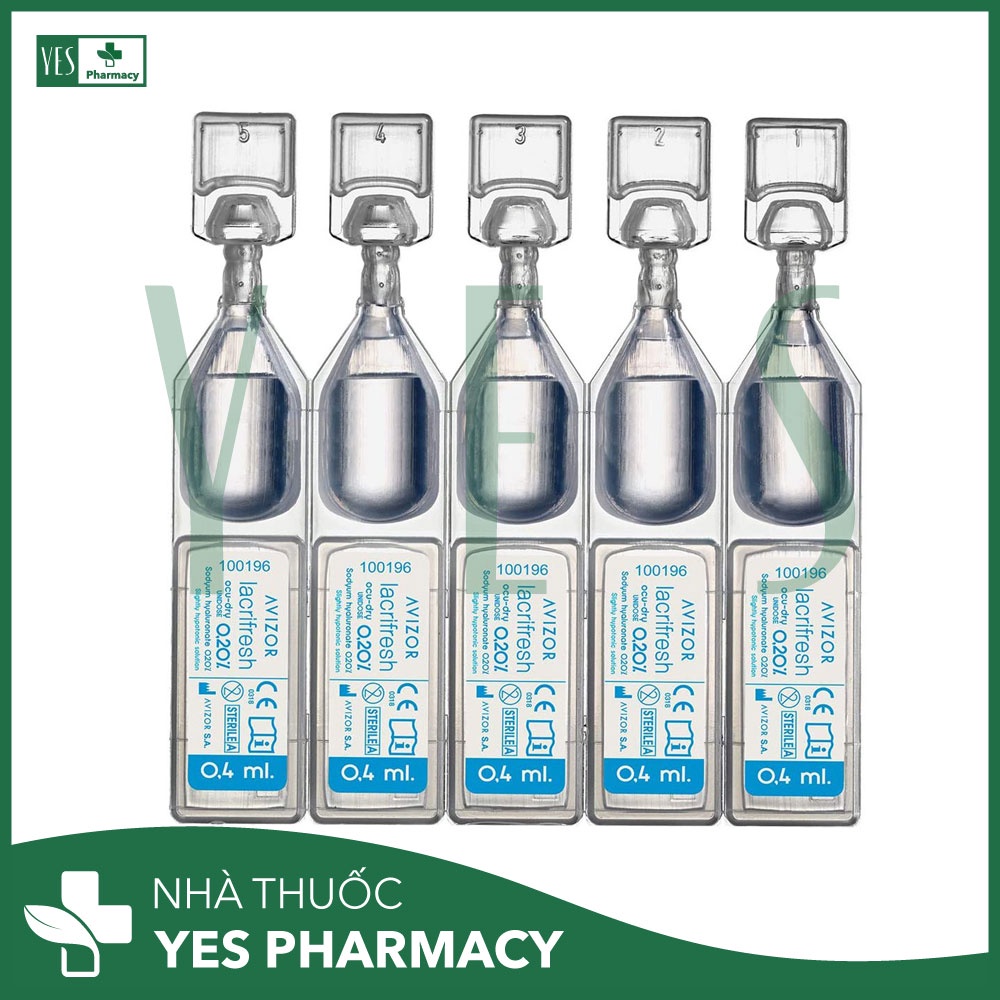 Dung dịch nhỏ mắt AVIZOR LACRIFRESH OCU-DRY 0.20% UNIDOSE - Nhà thuốc Yes Pharmacy