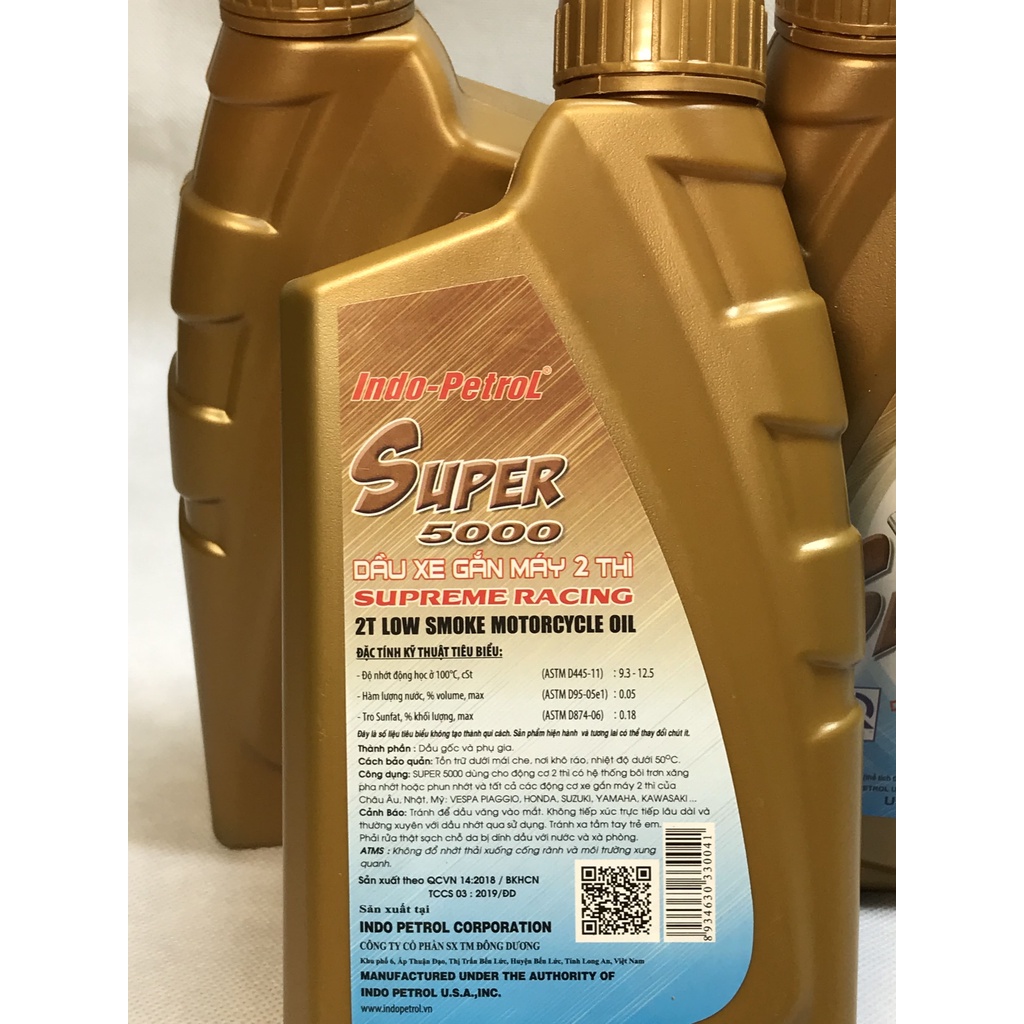 Nhớt Thơm Indo Petrol Super 5000 2T 1L