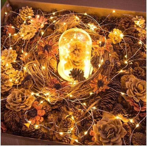 Đèn led đom đóm – đèn fairy light dây đèn trang trí phòng ngủ bó hoa, hộp quà, decor chụp ảnh độc đáo