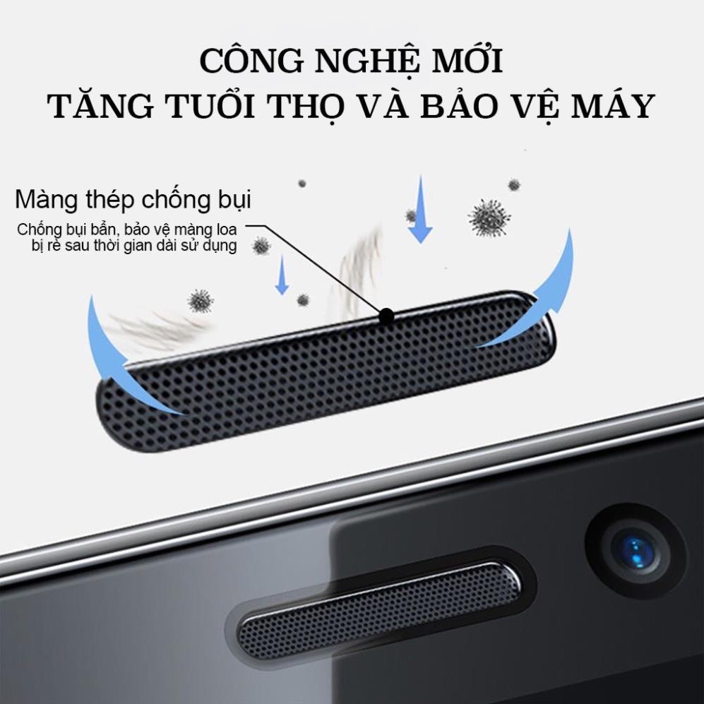 Cường Lực Full Màn Chống Bụi Loa - BAIKO từ IPHONE 6 7 8 SE 2020 XS MAX 11 PRO MAX 12 PRO MAX 13 pro max 14 pro max
