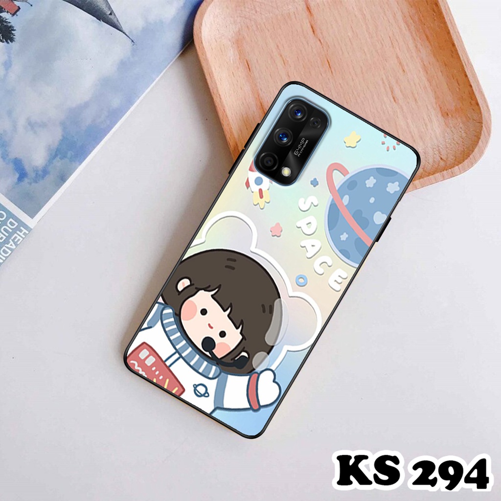Ốp lưng Oppo Realme 7 - Realme 7 Pro - Ốp Oppo in hình Ngân hà &amp; Roro Jumb - Lưng nhám viền TPU