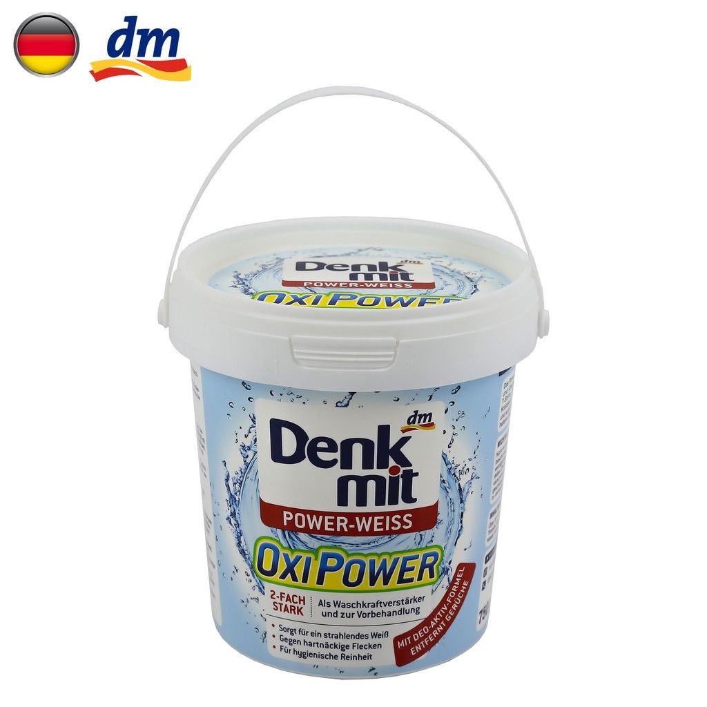 Bột giặt tẩy trắng Denkmit Oxi Power-WEISS 750g nhập khẩu Đức