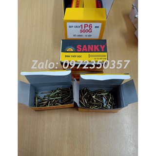Đinh thép sọc vàng Sanky 1P6