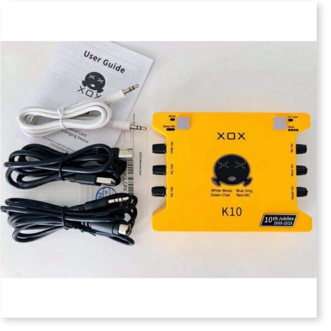 Combo thu âm XOX K10 2020 và Mic Bm 900 livestream cực chất