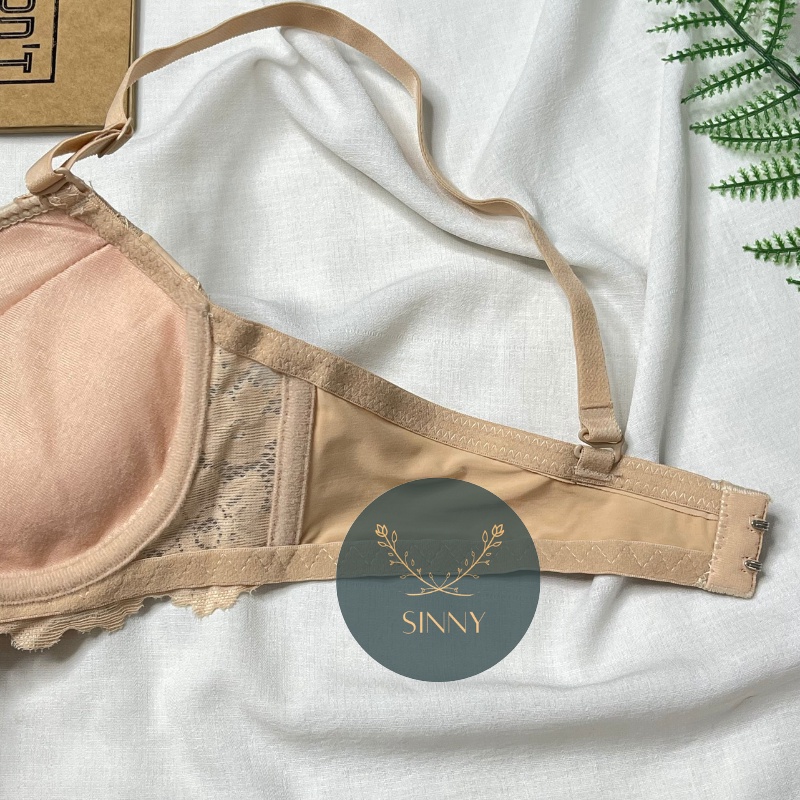 Áo ngực nữ nâng 4cm mềm, áo lót nội y có gọng Thái Lan ren mút dày Sister Hood 2227,Sinny