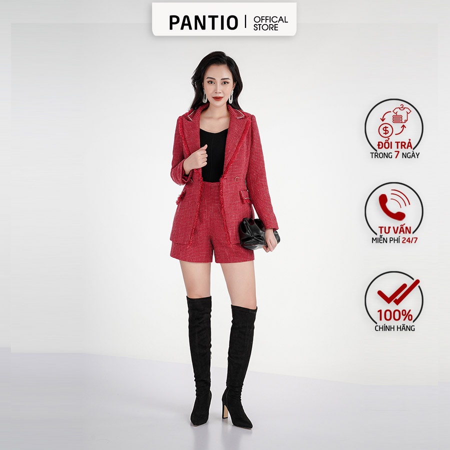 Áo khoác chất liệu dạ cổ áo dạng vest kiểu dáng sang trọng BAV72503 - PANTIO