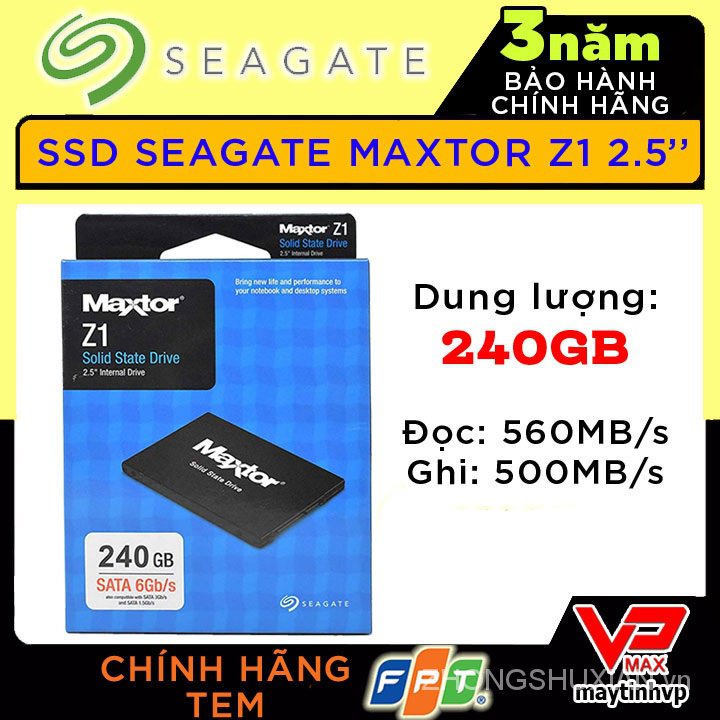 KM ổ cứng SSD 240Gb Kingfast Seagate Maxtor Z1 bảo hành 3 năm FPT