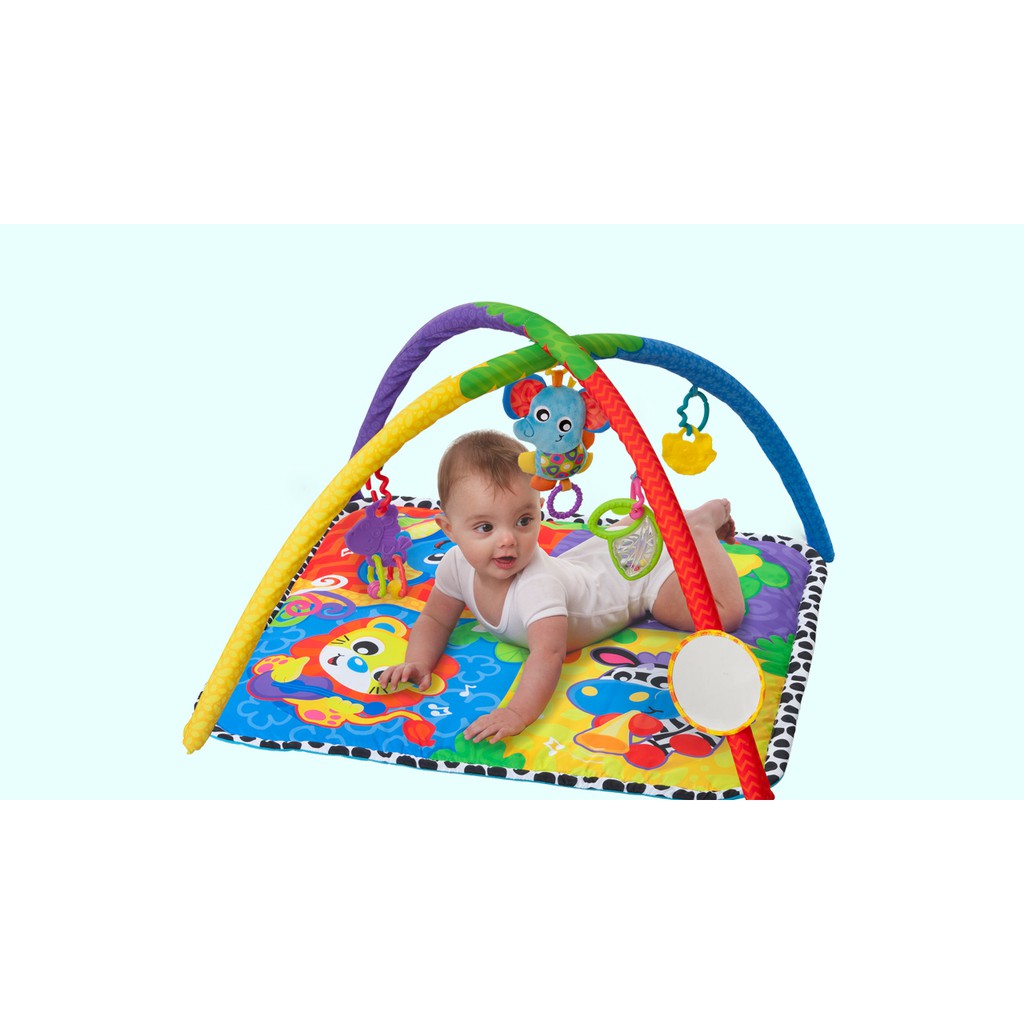 Thảm nằm chơi nhạc rừng Playgro Music in the Jungle Activity Gym, cho bé sơ sinh đến 24 tháng