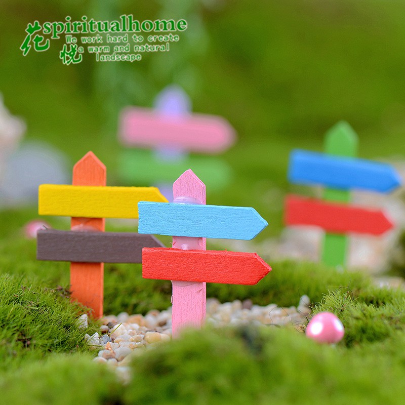 Phụ kiện Biển chỉ đường nhiều màu, trang trí tiểu cảnh, DIY, decor, handmade