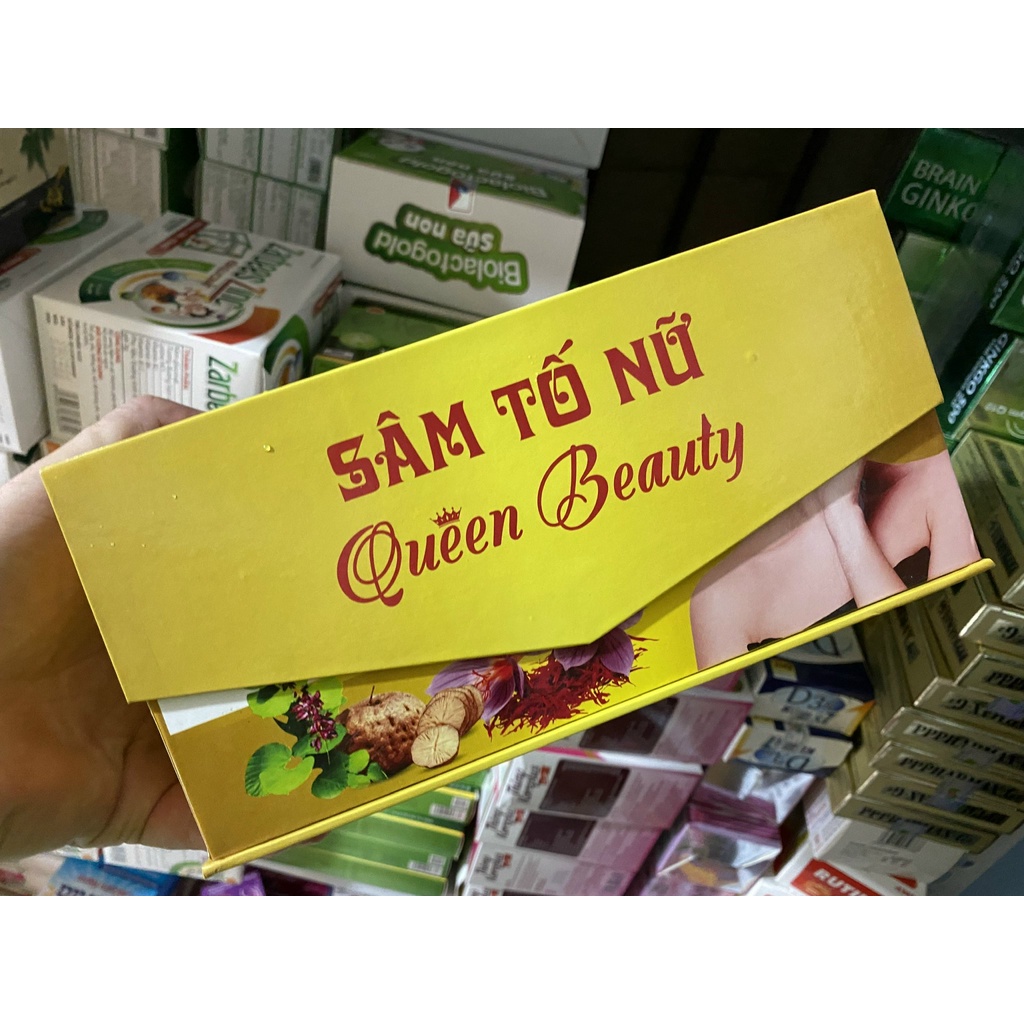 Sâm tố Nữ Queen Beauty Giảm cân, tan mỡ làm đẹp da, chống lão hóa, mờ thâm, trắng da, tăng sự đàn hồi cho da