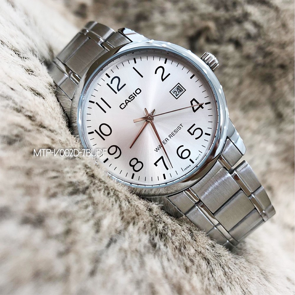 Đồng hồ nam dây thép không gỉ Casio Standard chính hãng Anh Khuê MTP-V002D-7BUDF | BigBuy360 - bigbuy360.vn