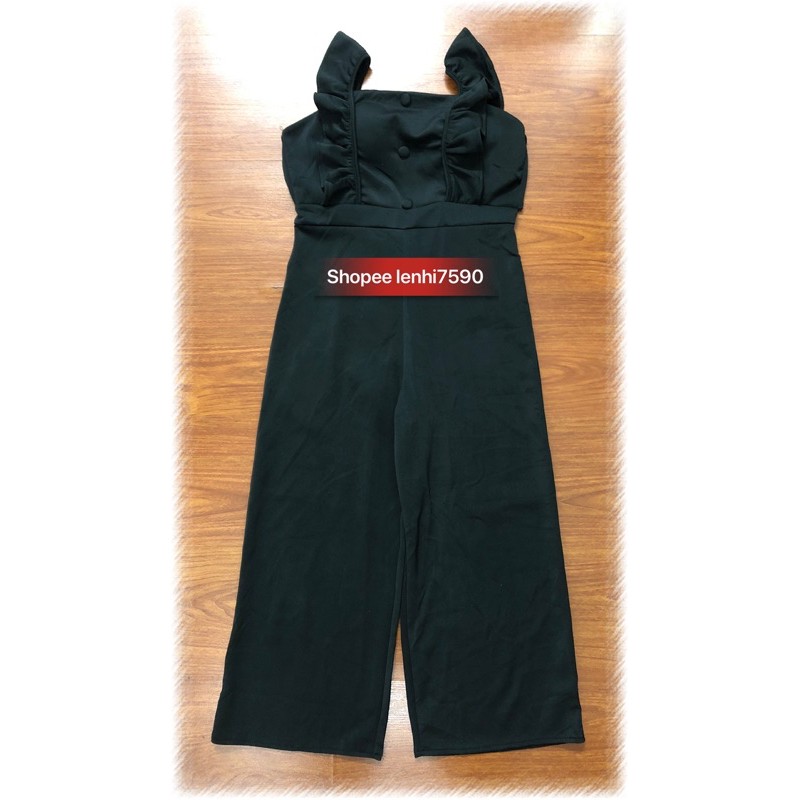JUMPSUIT HAI DÂY BÈO ỐNG RỘNG NƠ SAU GIÁ RẺ KÈM ẢNH THẬT