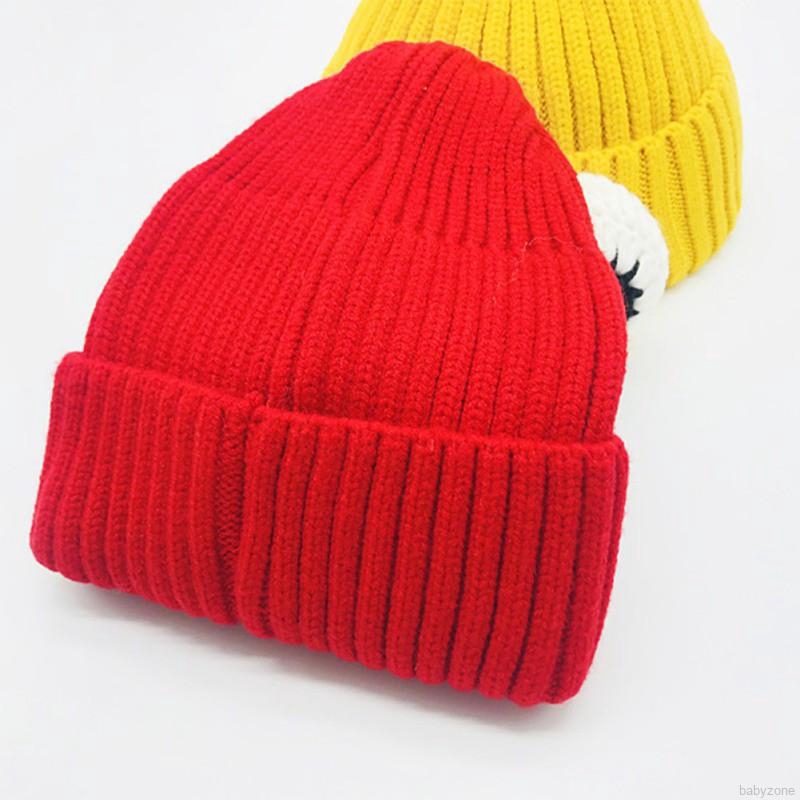 Autumn Winter Baby Cute Cartoon Big Eyes Headgear Cap